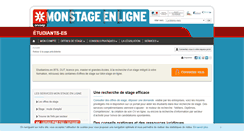 Desktop Screenshot of etudiants.monstageenligne.fr
