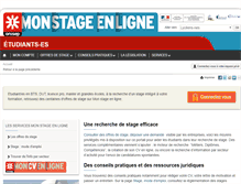 Tablet Screenshot of etudiants.monstageenligne.fr