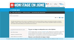 Desktop Screenshot of lyceens.monstageenligne.fr